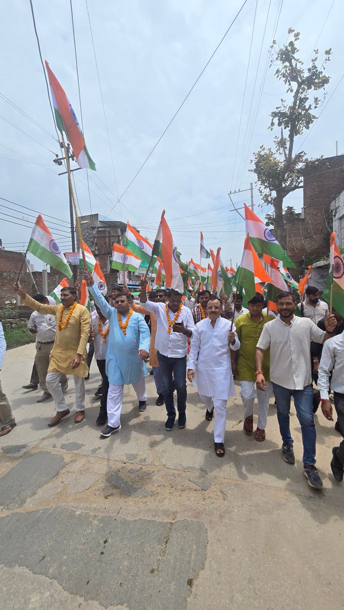 धिमिश्री मंडल में भव्य तिरंगा यात्रा का आयोजन